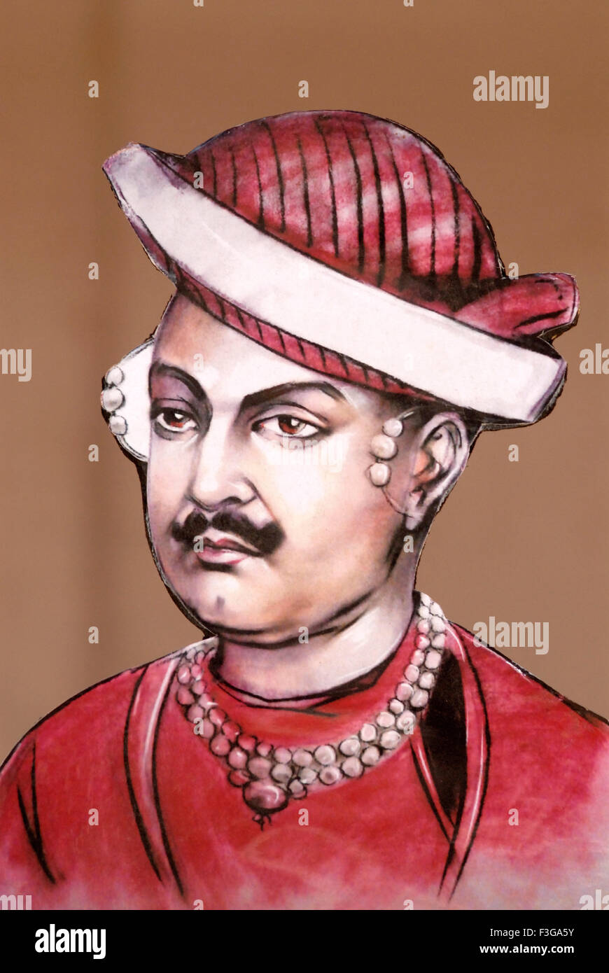 Nana Saheb Peshwa, Dhondu Pant, Indian Peshwa, Maratha empire, aristocrat, freedom fighter, first war of Independence, Indian Mutiny, Thane, bombay, mumbai, maharashtra, india, asia Stock Photo