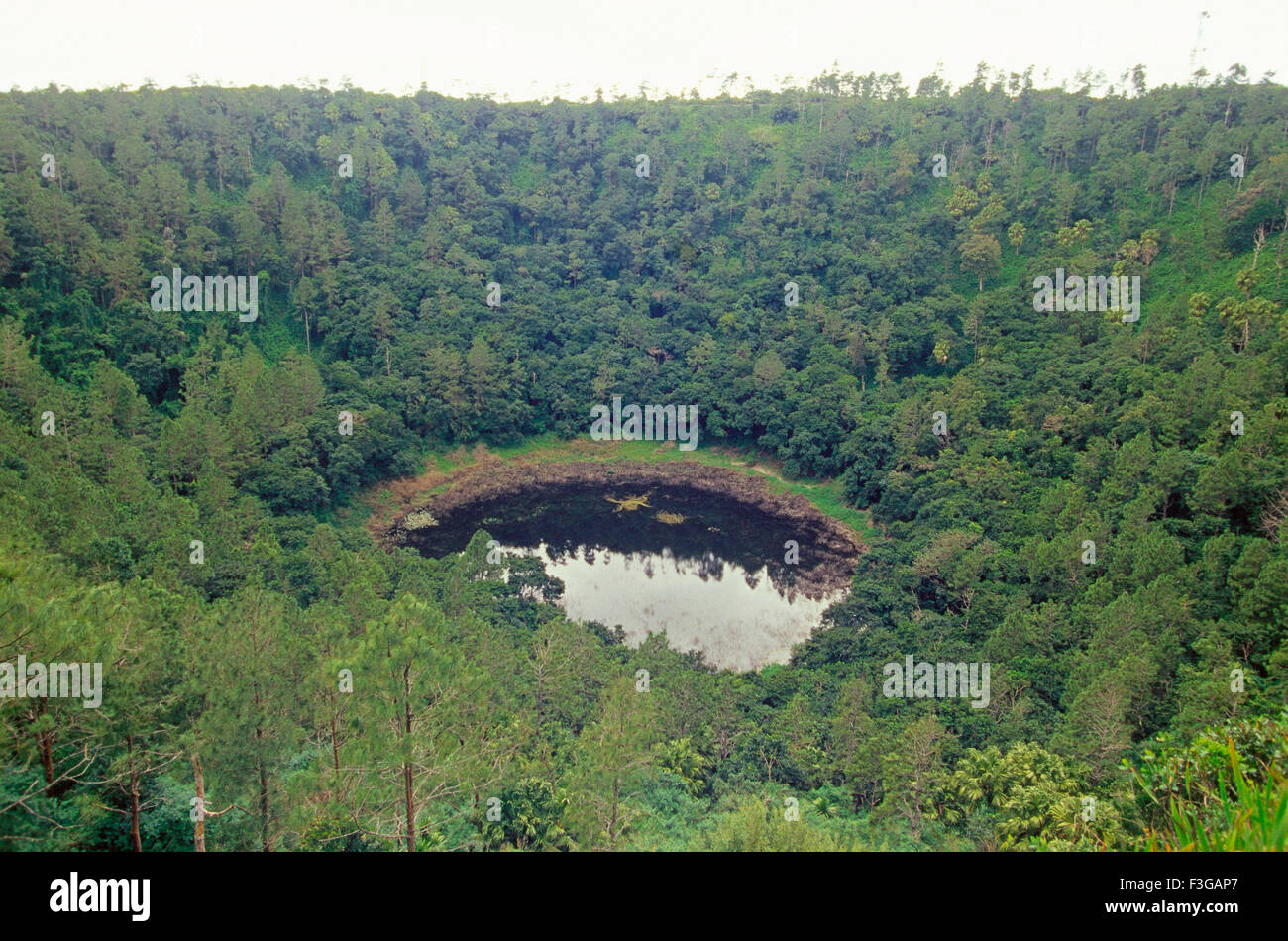 Bassin Blanc, dormant volcano, Bassin, Mauritius Stock Photo Alamy
