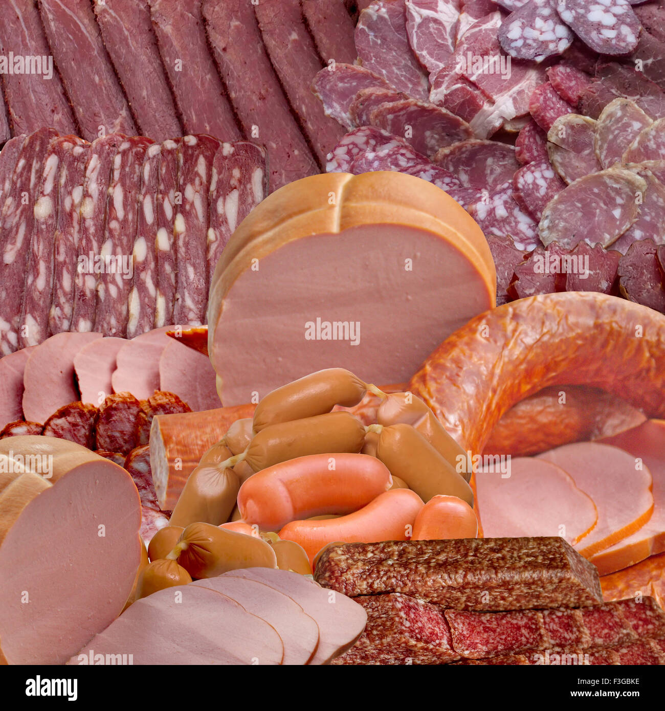 Sausage, Meat, Salame, Slice, Beef, Food, Pork, Food,Chorizo,Assortment