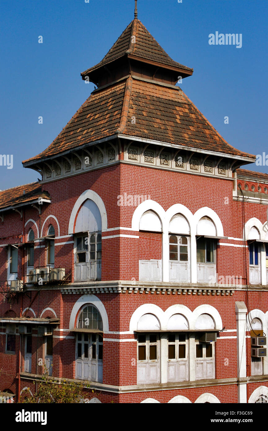 Dome in manglorian tiled roof of heritage building Navsari house at Bombay now Mumbai ; Maharashtra ; India Stock Photo