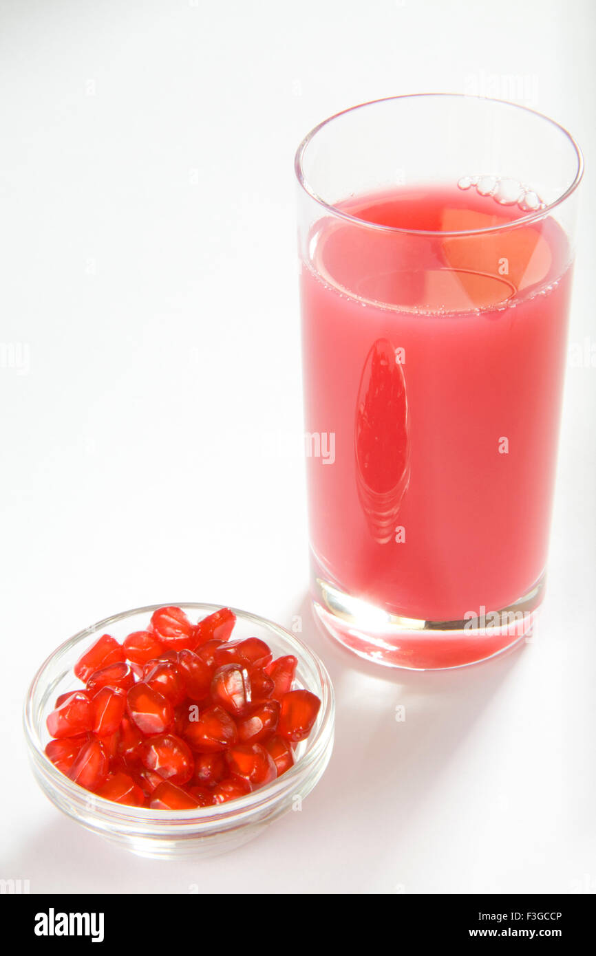 Fruits pomegranate seeds anardana and juice soothing to stomach while