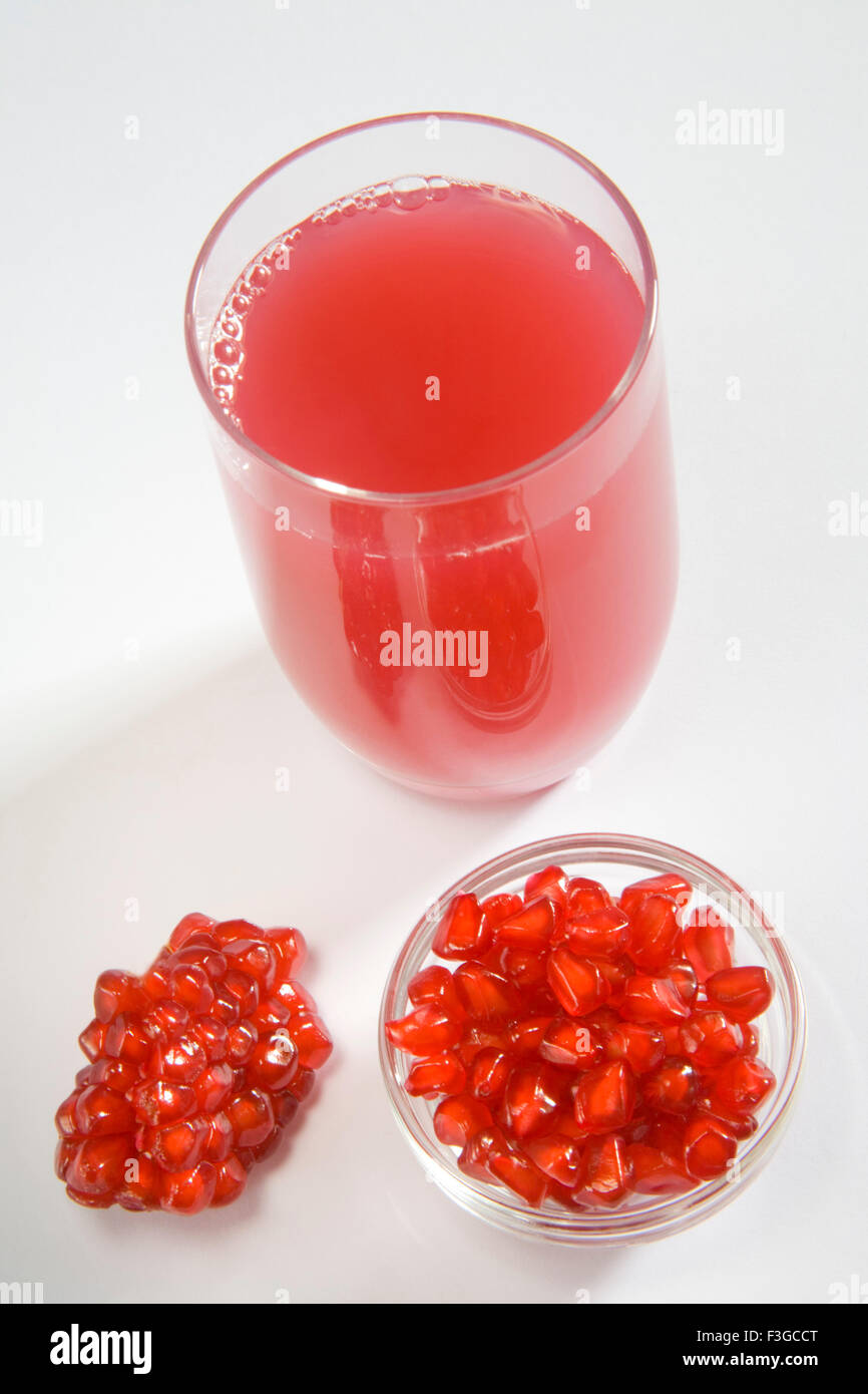 Fruits pomegranate seeds anardana and juice soothing to stomach while
