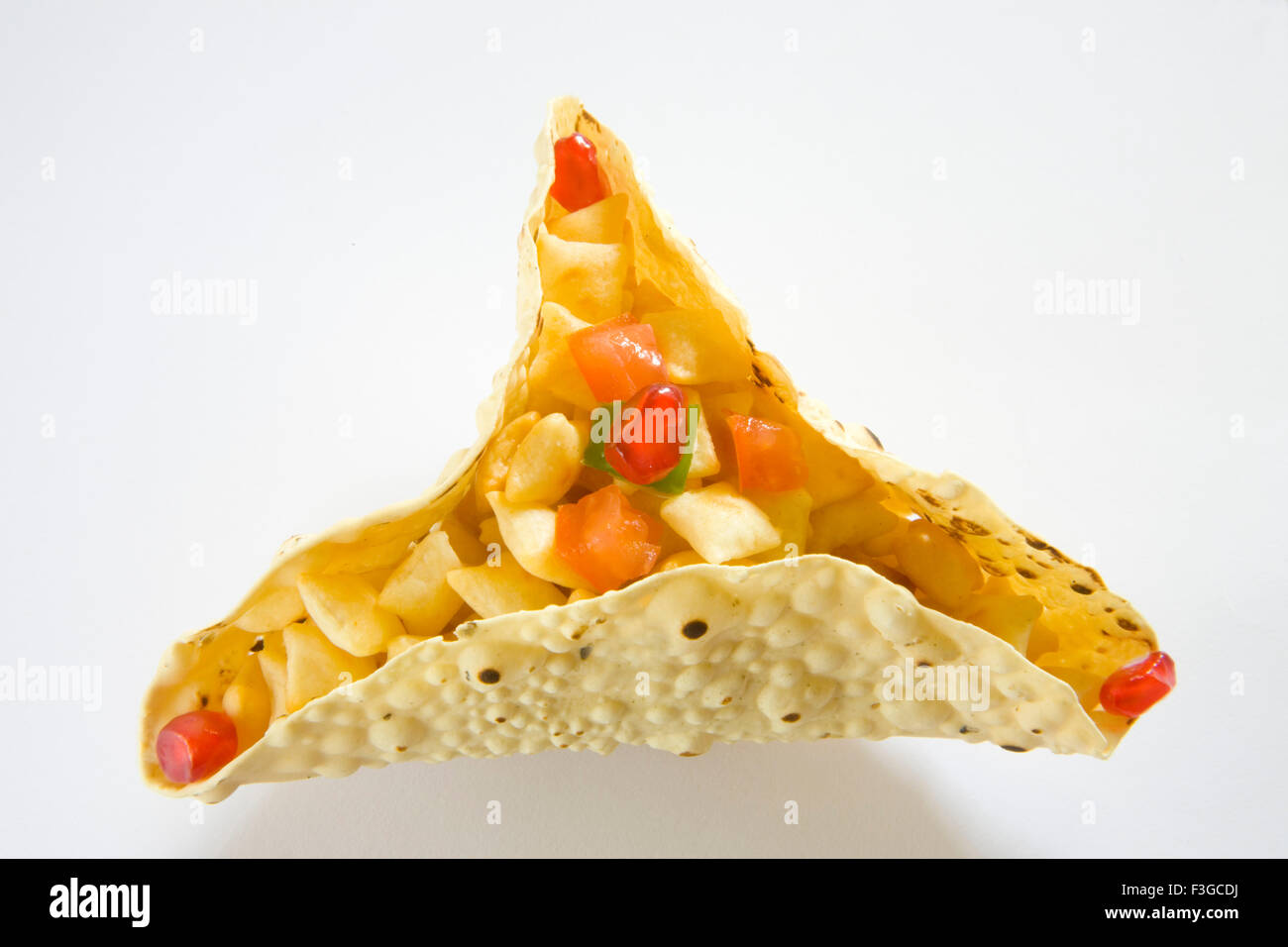 Indian Food Papad ; Poppadoms are Round Wafer thin Discs made of various Lentil or Cereal Flours