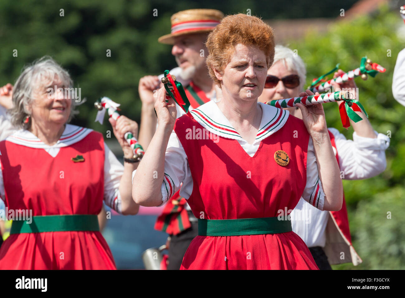 Morris Dancers at the annual Lobster Potty festival in Sheringham