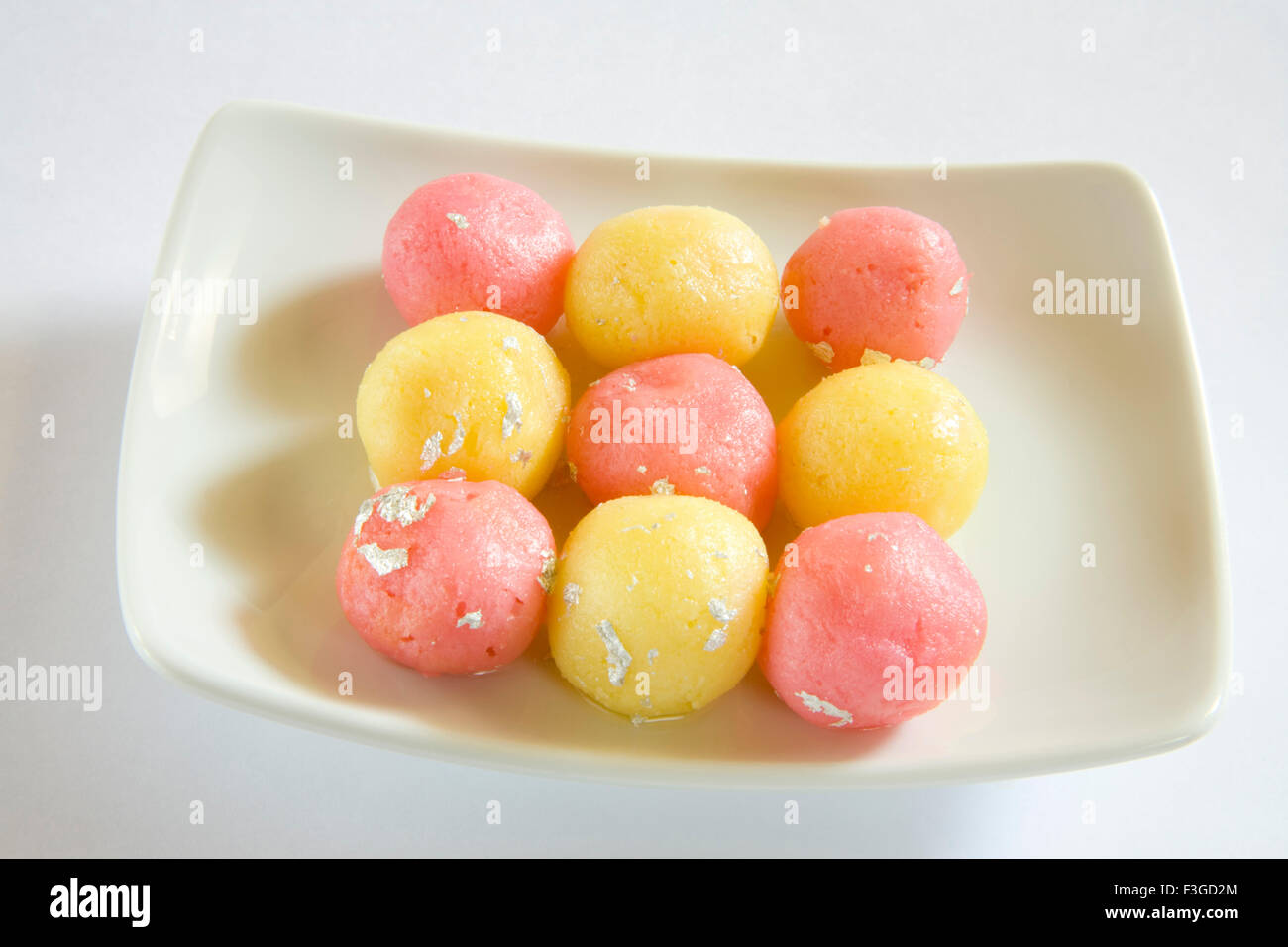 Indian food ; sweet dessert angoor Bengali mithai bonbon small ball