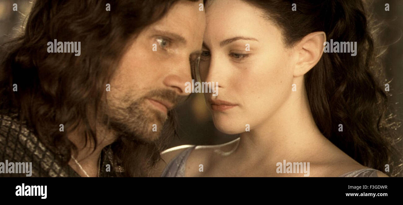 THE LORD OF THE RINGS; THE TWO TOWERS 2002 New Line Productions film with Liv Tyler and Viggo Mortensen Stock Photo