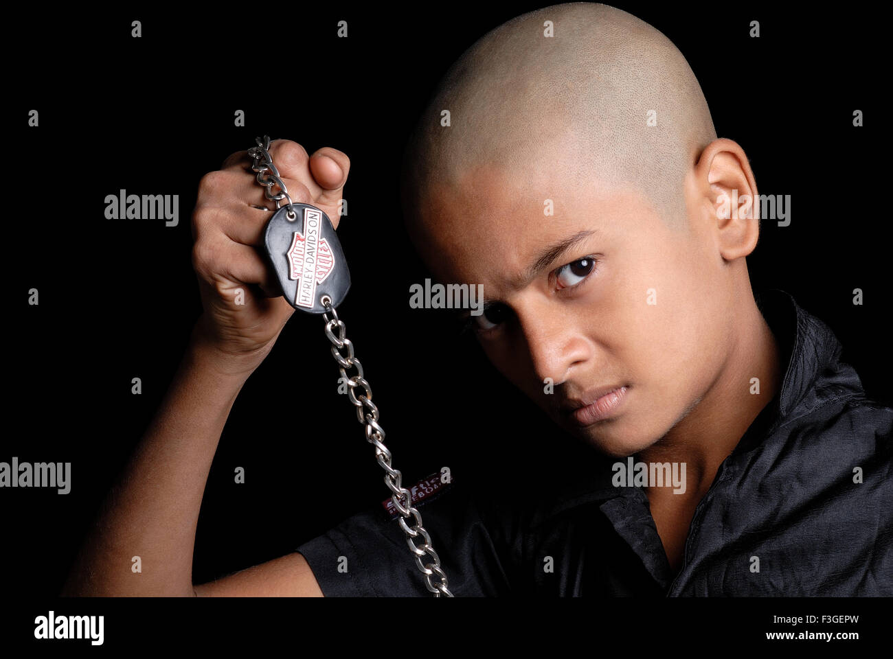 bald boy , MR#719 Stock Photo