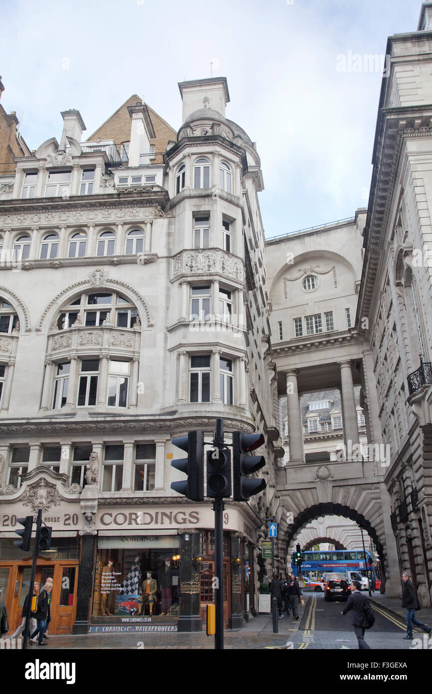 Air Street Arch through to Regents Street in Piccadilly - London UK ...