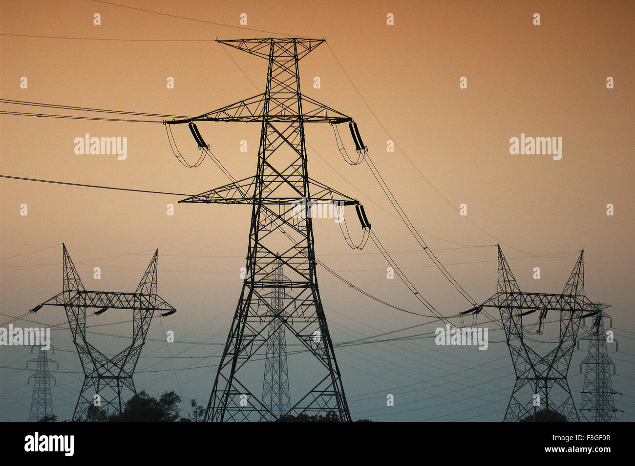 Power Lines India High Resolution Stock Photography and Images Alamy
