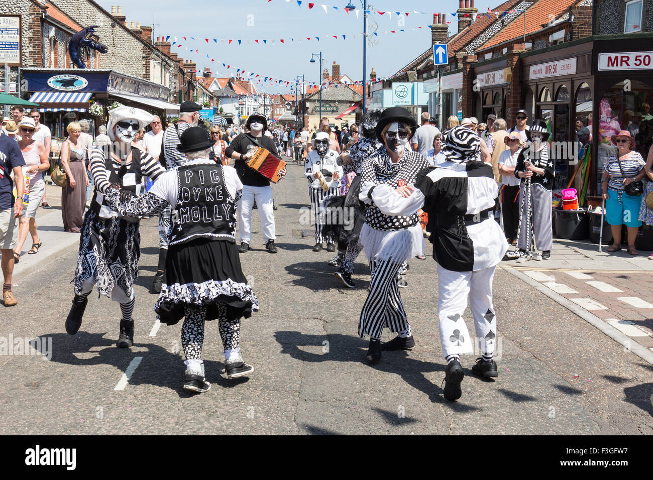 Molly Dancers at the annual Lobster Potty festival in Sheringham