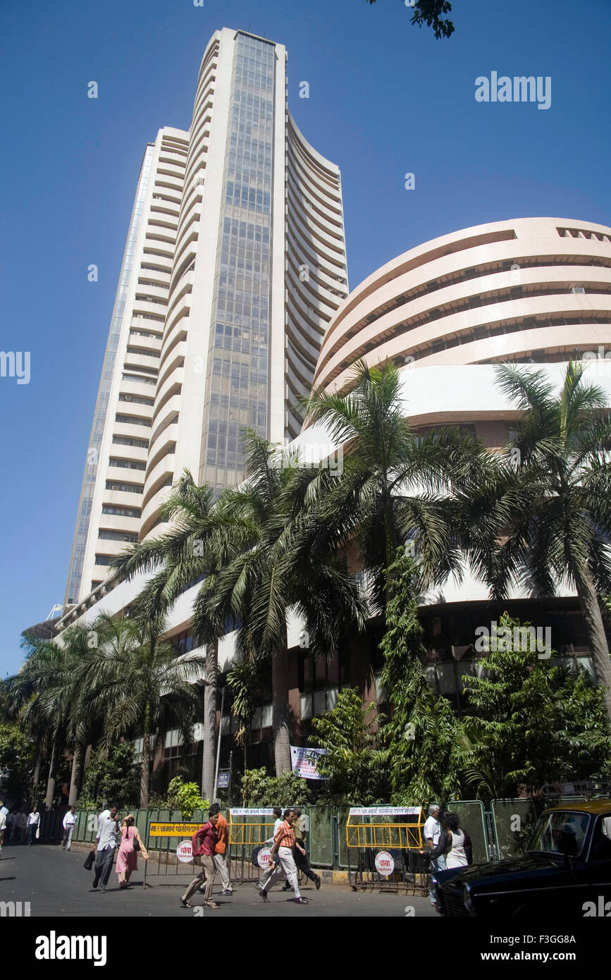 Bombay Stock exchange building ; share market ; Mumbai Bombay