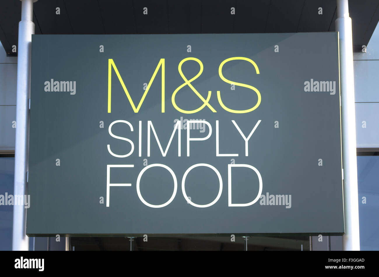 Sign over M&S Simply Food store in Swindon UK Stock Photo Alamy