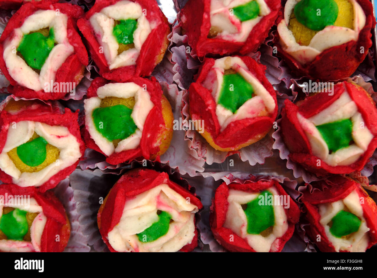 Indian sweet raj bhog Stock Photo