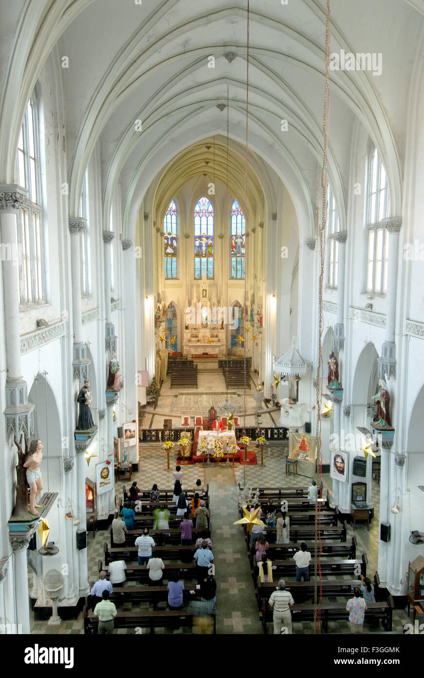 Mount Marry Church ; Bandra ; Bombay now Mumbai ; Maharashtra ; India Stock Photo