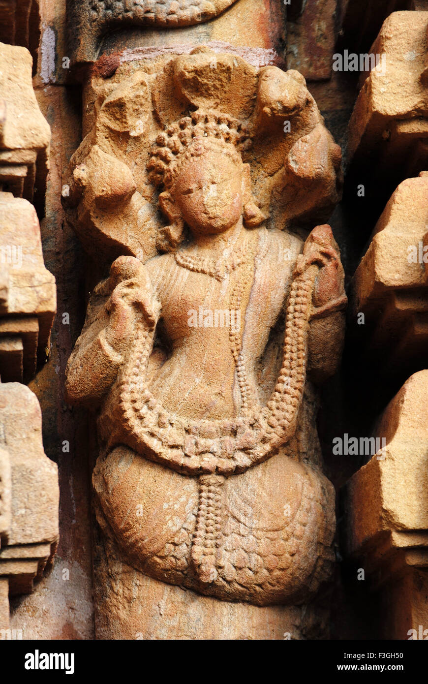 Mukteshwara temple ; rowing statue ; Bhubaneswar ; Orissa ; India Stock Photo