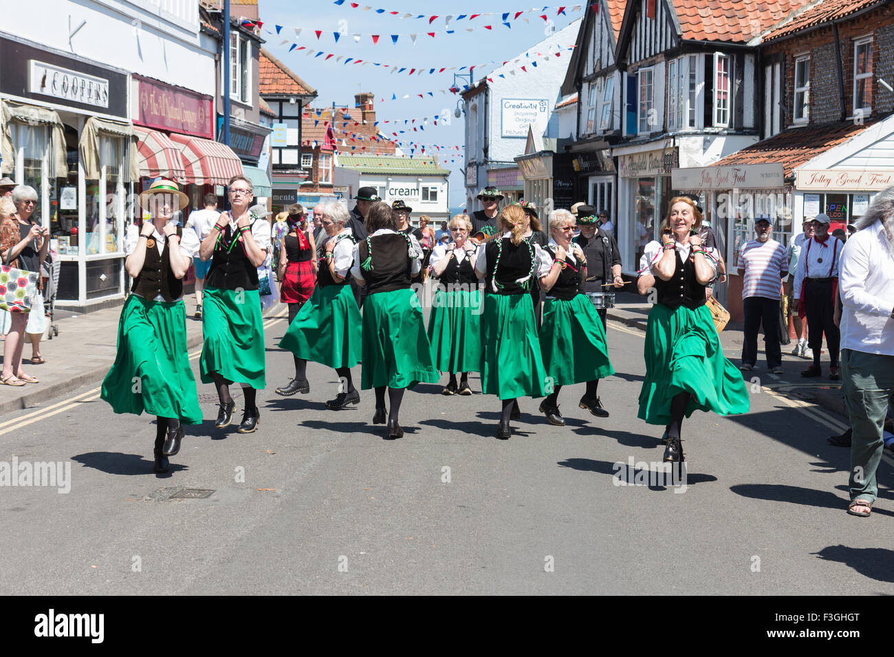 Morris Dancers at the annual Lobster Potty festival in Sheringham
