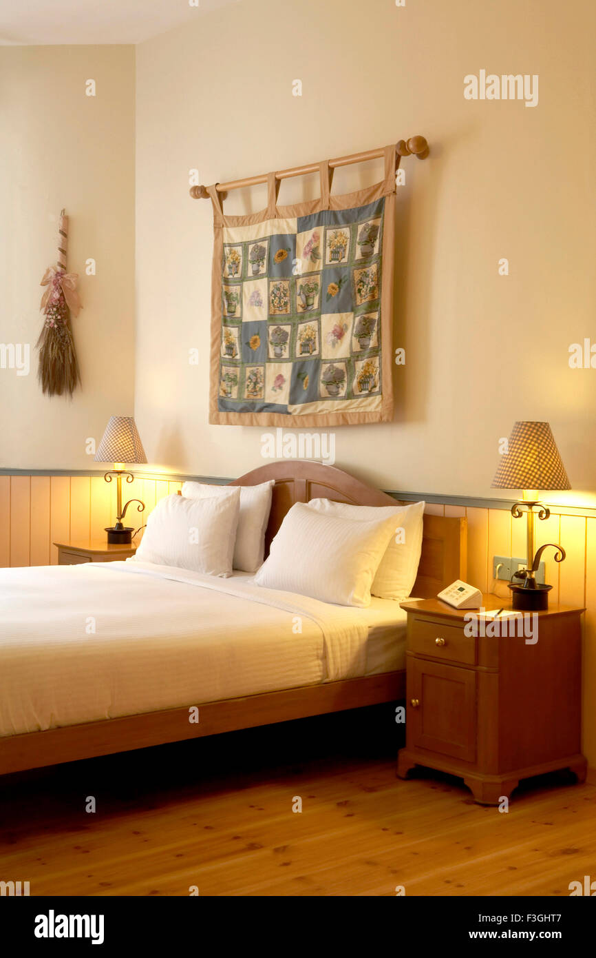 A room based on the theme of country style of gordon hotel ; Mumbai Bombay ; Maharashtra ; India Stock Photo