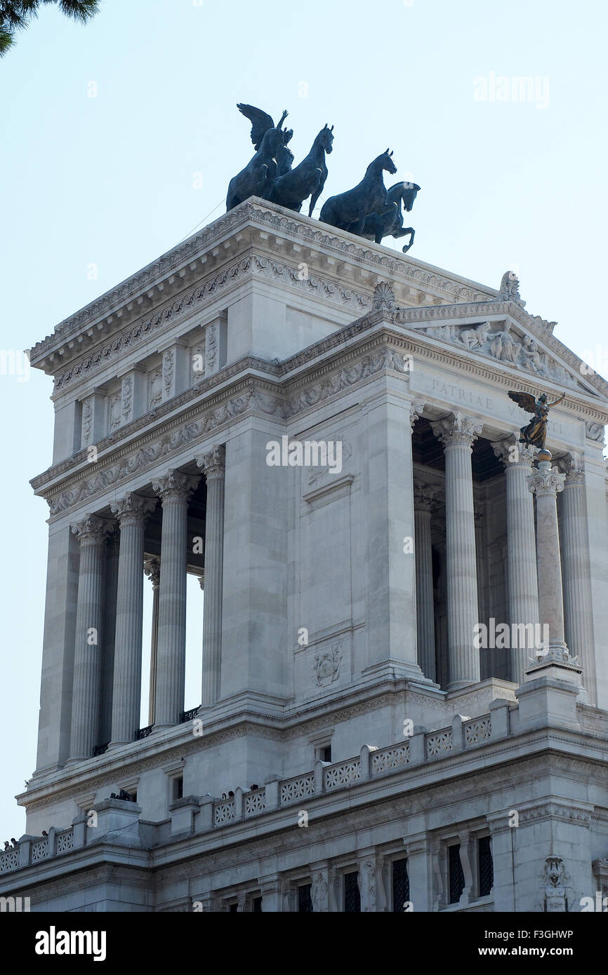 National Monument to Victor Emmanuel II, Rome. Stock Photo