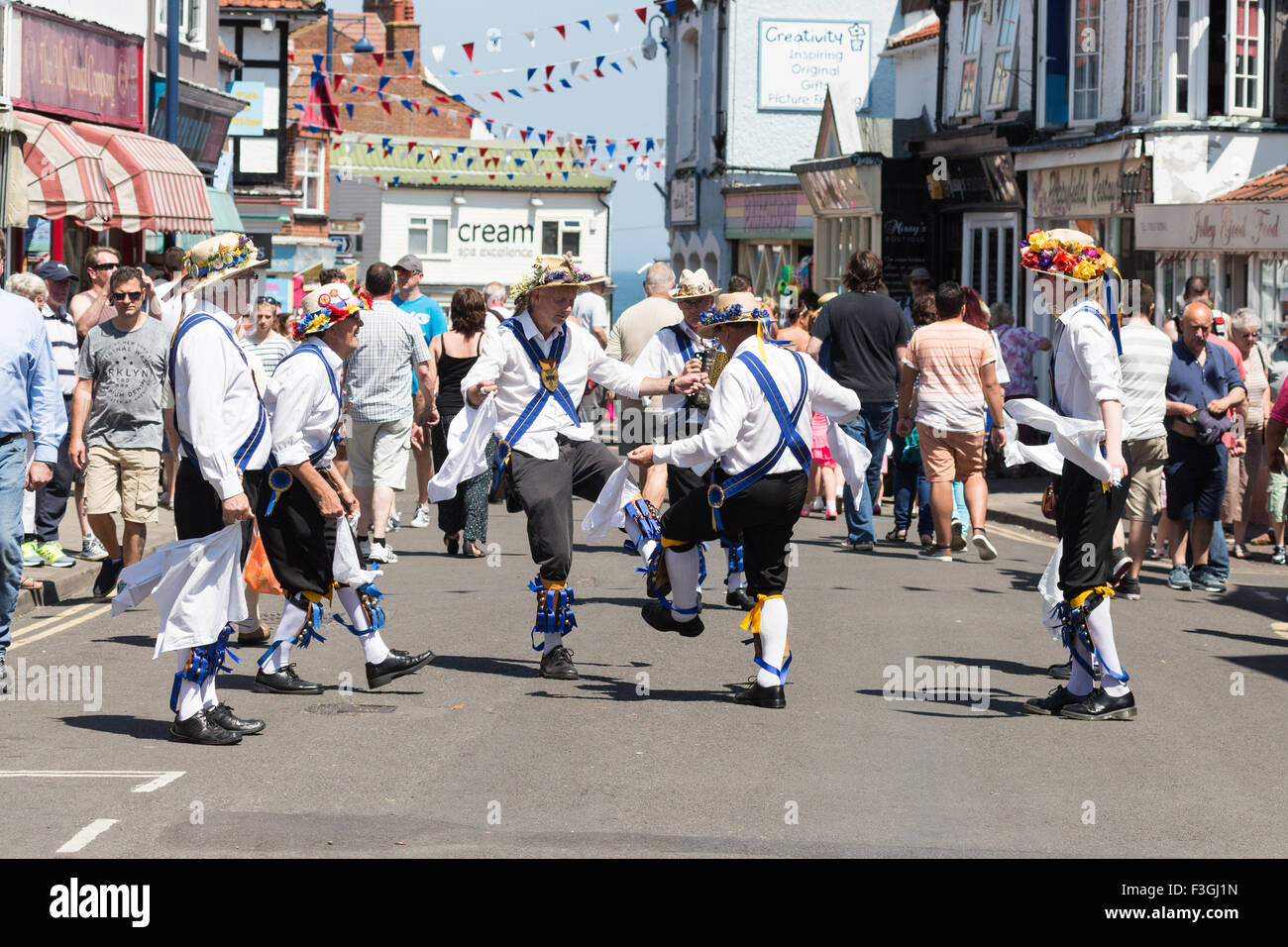 Morris Dancers at the annual Lobster Potty festival in Sheringham