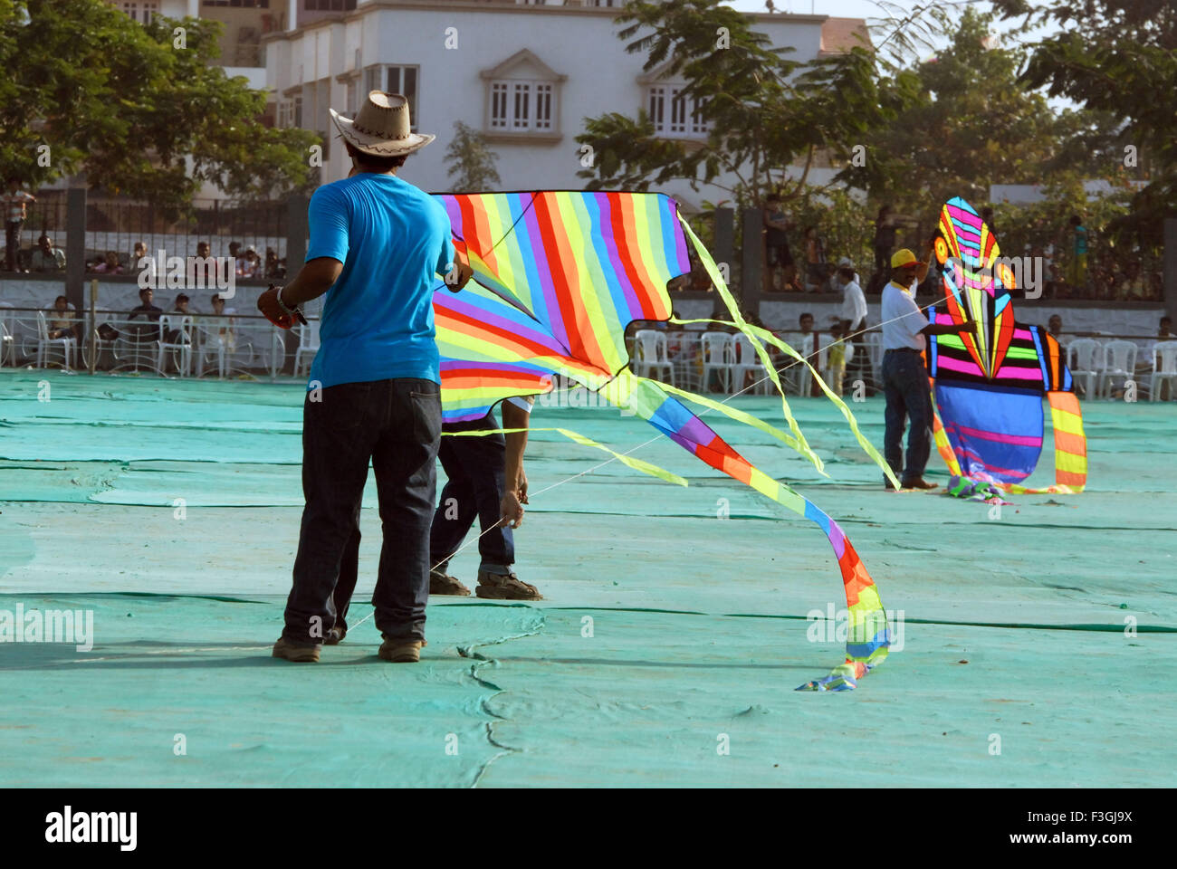 International kite festival at Surat ; Gujarat tourism ; India Stock