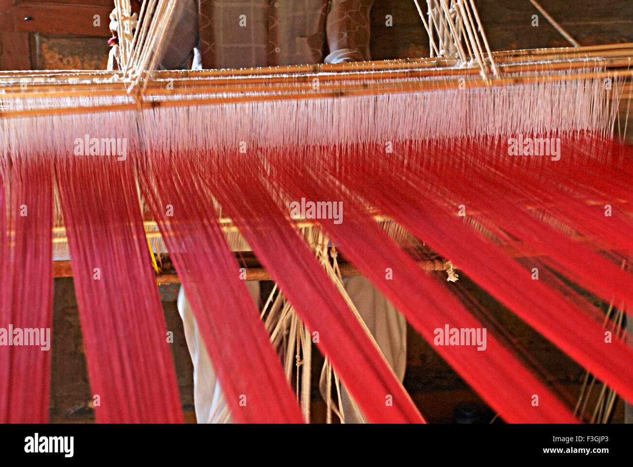 Carpet weaving carpet ; Kutch ; Gujarat ; India Stock Photo Alamy