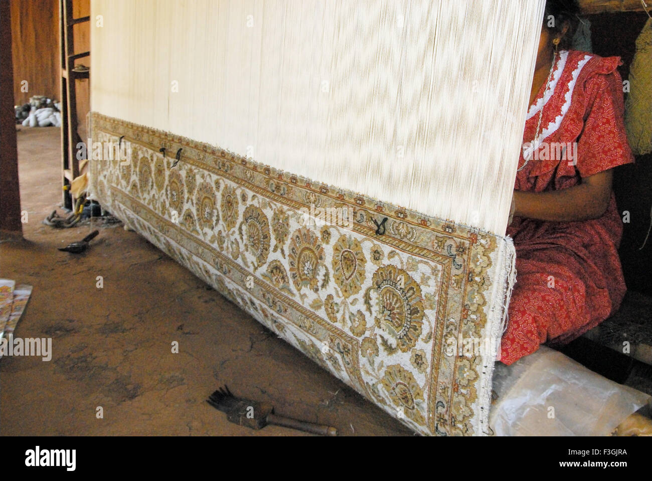 Carpet maker ; district Dang ; Gujarat ; India Stock Photo Alamy