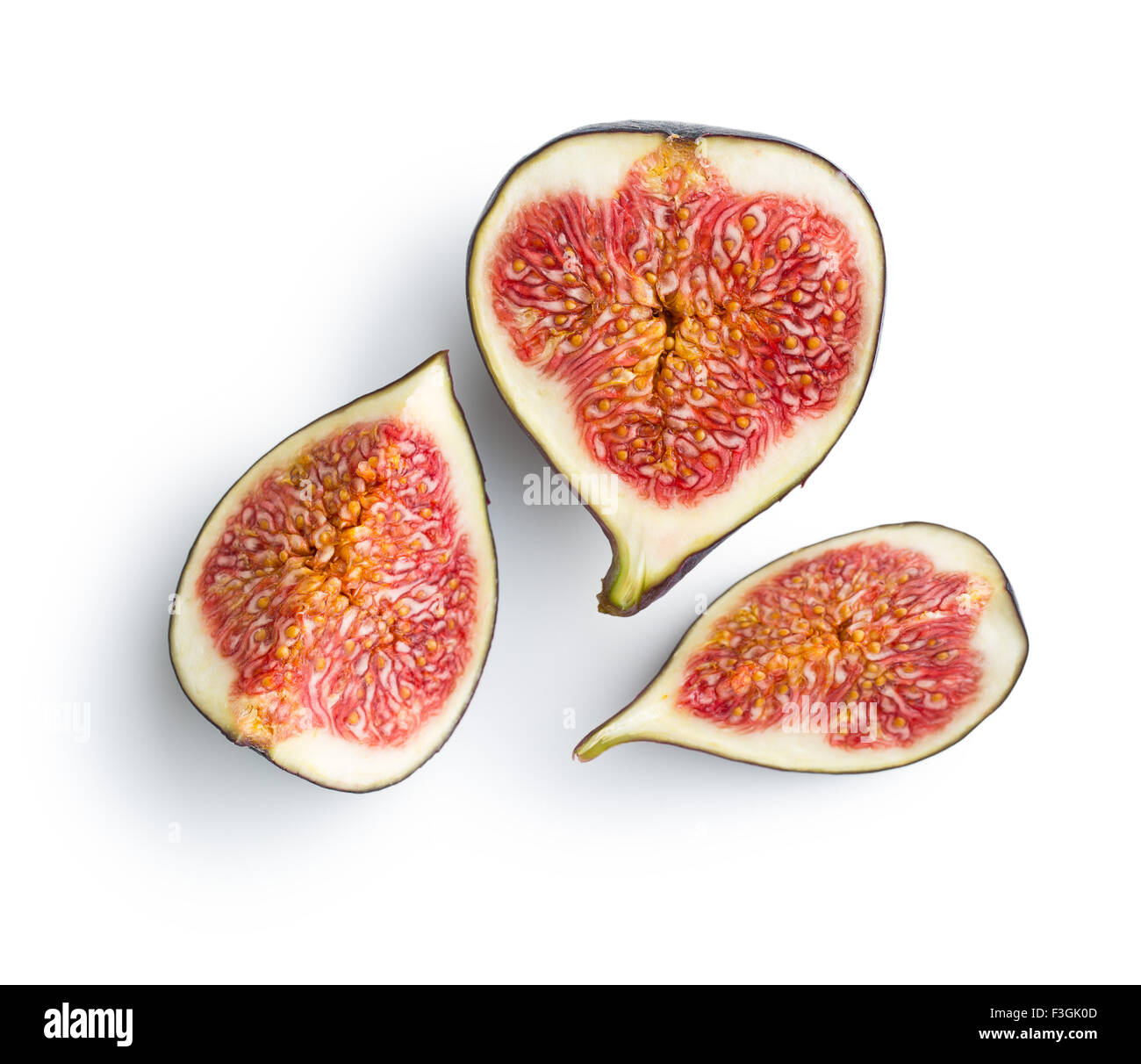 Fresh Figs Top View Cut Out Stock Images Pictures Alamy