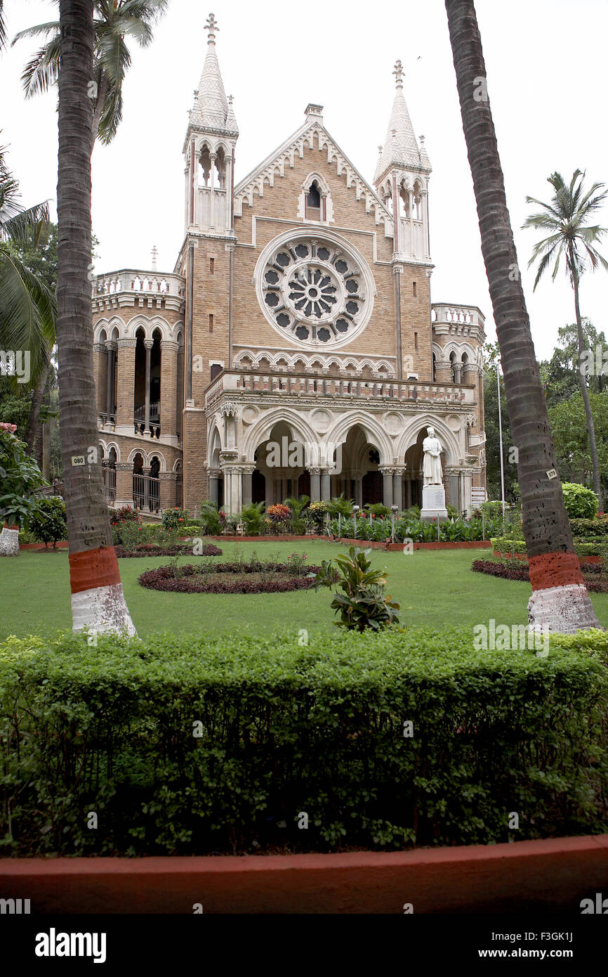 Mumbai university convocation hall built in gothic style of architecture ; Mumbai Bombay; Maharashtra ; India Stock Photo