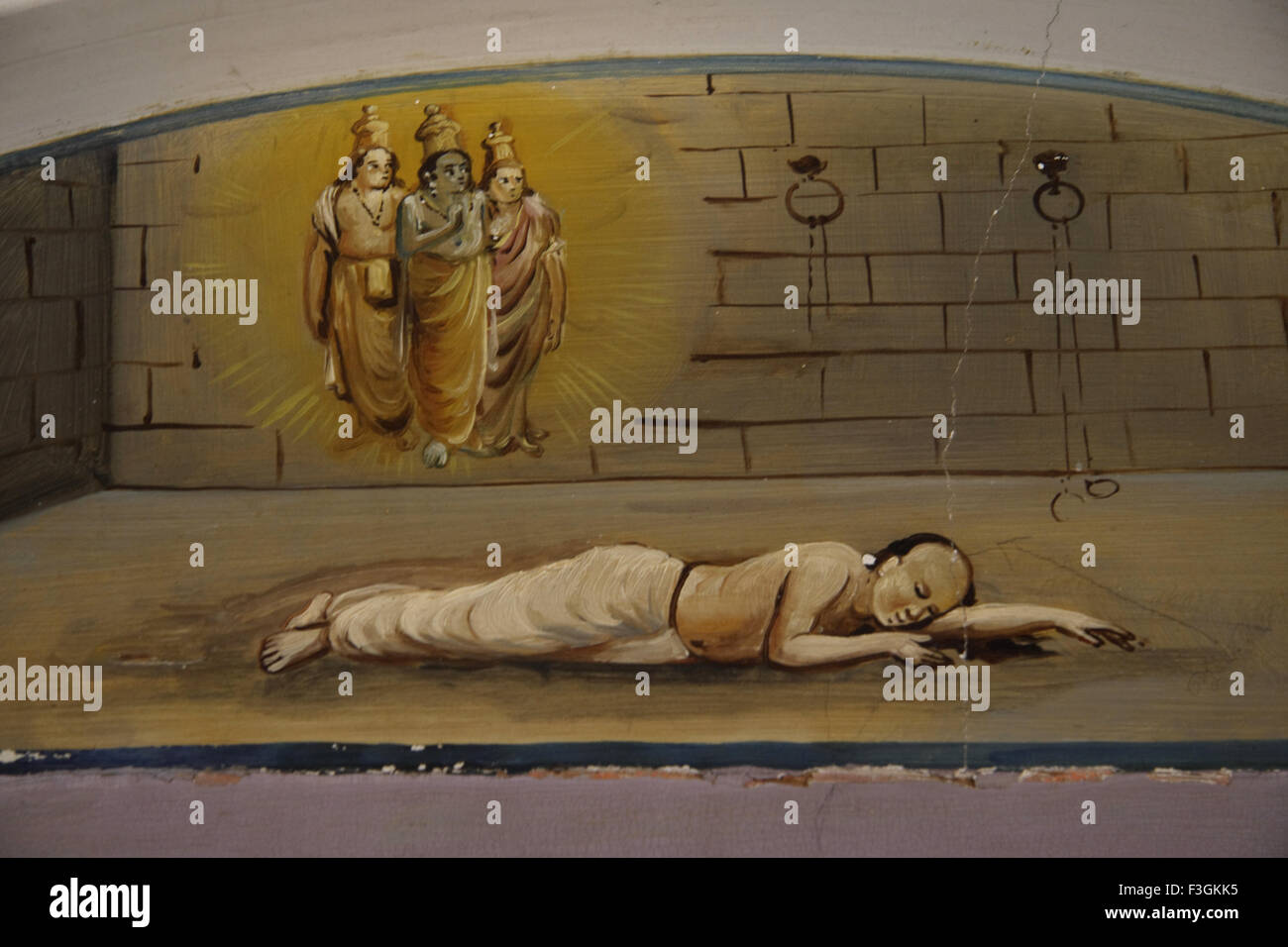 Wall painting ; Chettier house ; Kanadukethan ; Chettinad ; Karaikudi