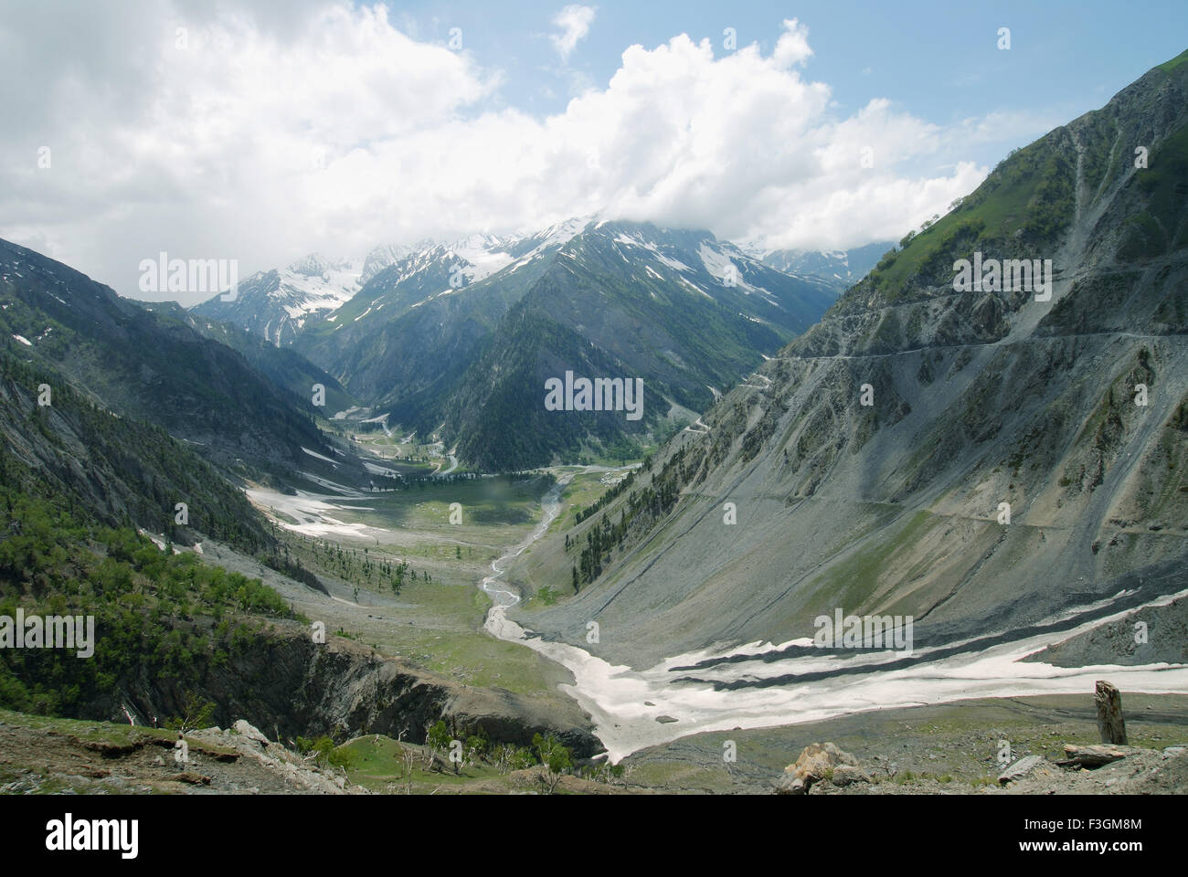 Baltal, Sind River, Zojila pass, Sonamarg, Kashmir, Jammu and  Kashmir, union territory, UT, India, Asia Stock Photo