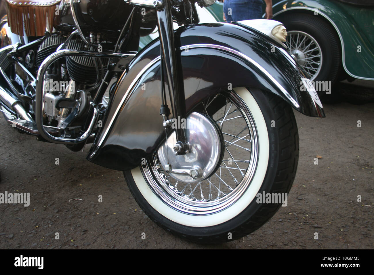 Old bikes exhibition at Fountain ; Bombay Mumbai ; Maharashtra ; India