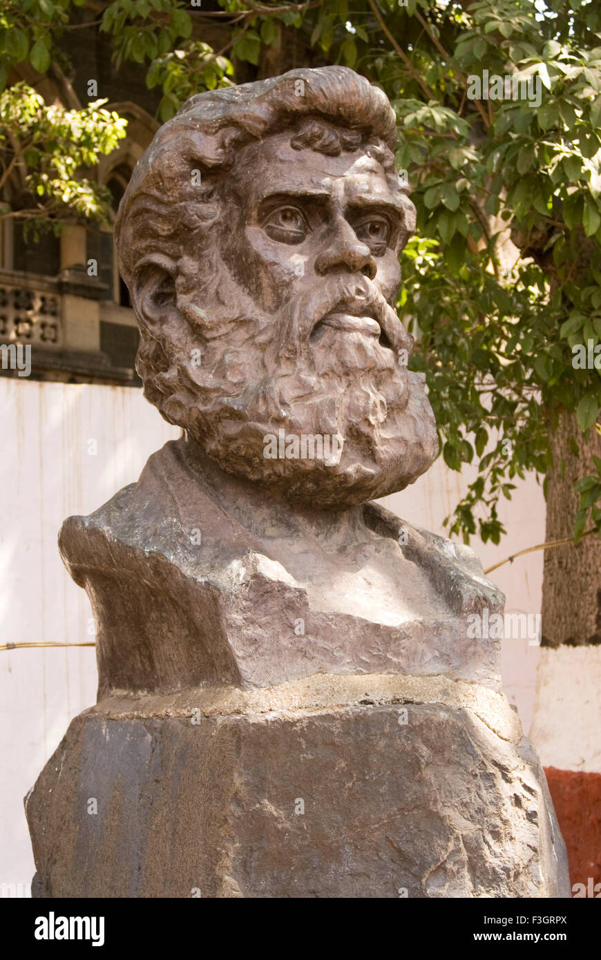 Statue of Vasudev Balvant Fadke ; Bombay Mumbai ; Maharashtra ; India