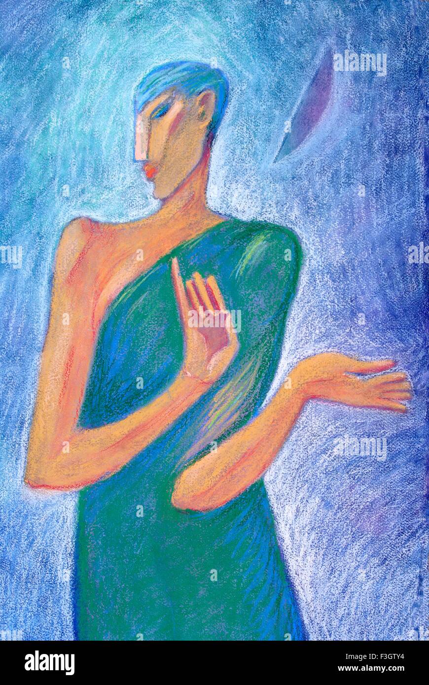 pix Drawing Oil Pastels Colour https www alamy com stock photo ascetic in moonlight oil pastel on paper 88266616 html