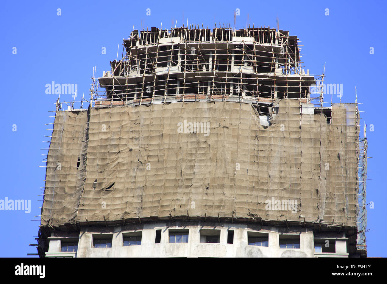 Construction of a building at Saat Rasta circle ; Mahalakshmi ; Bombay ...