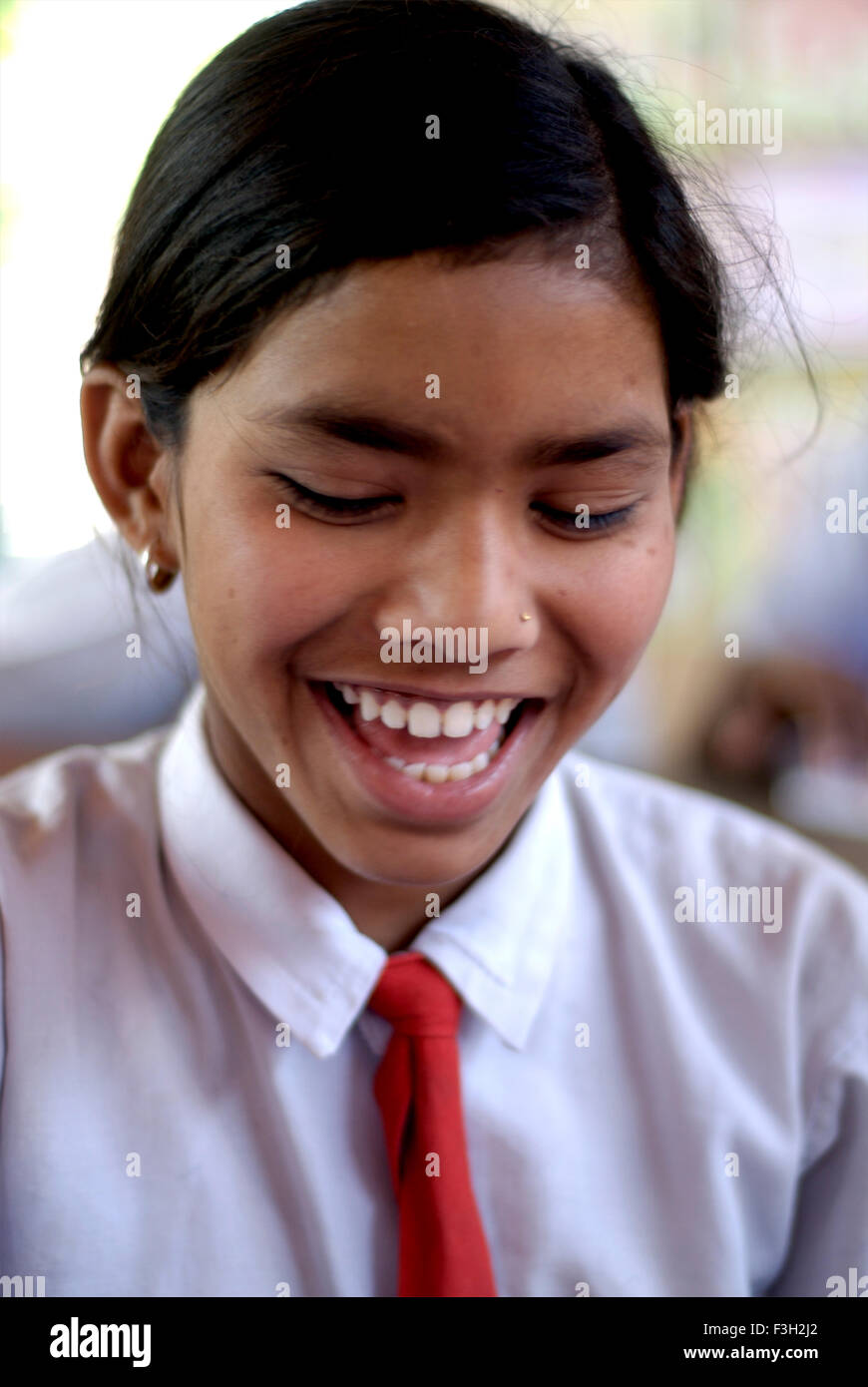 Girl student at Nanhi Dunya school ; Doon School ; Dehradun ; Dera Doon