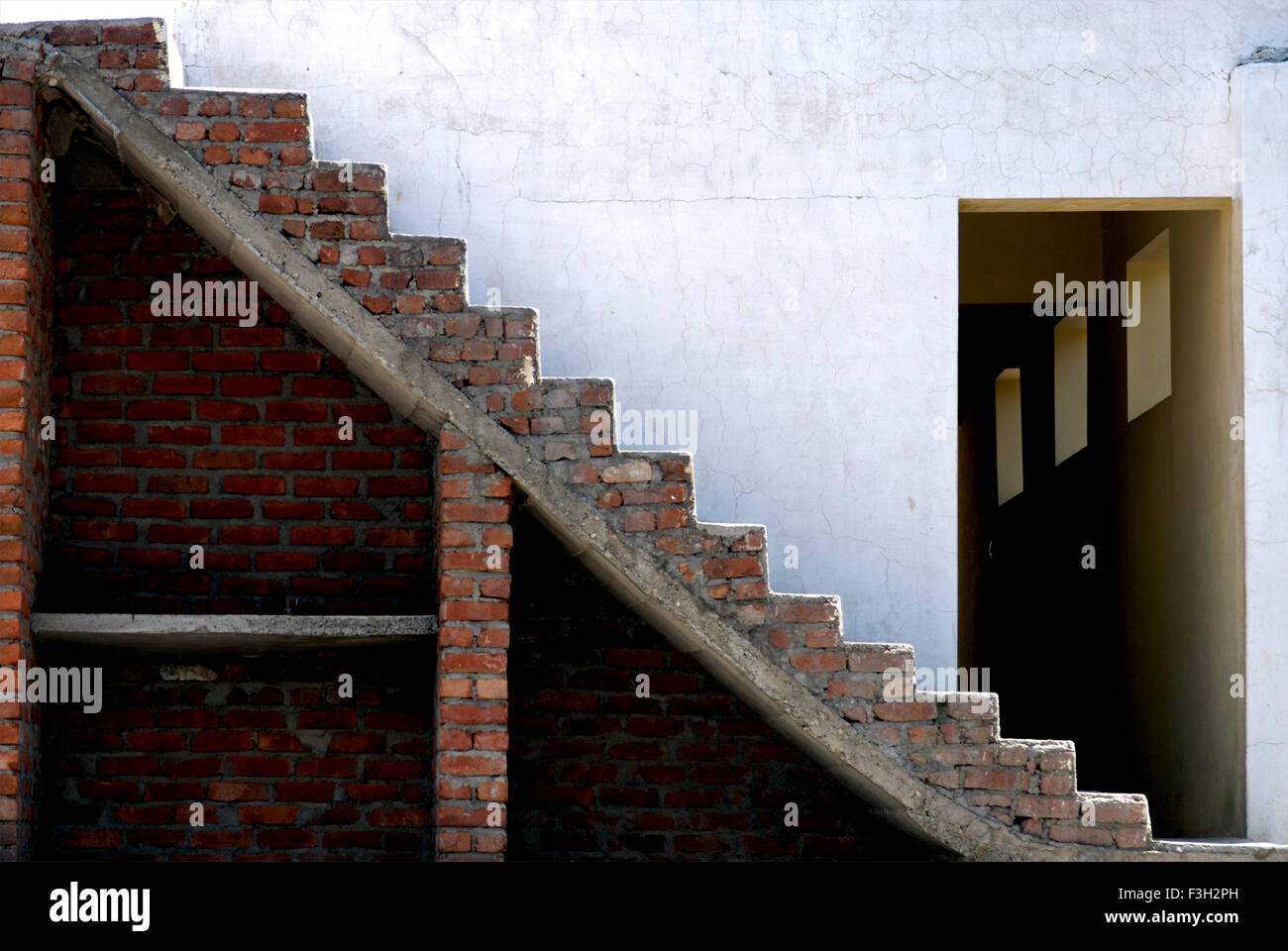 Stairs of house, Dehradun, Uttaranchal, Uttarakhand, India, Asia Stock Photo