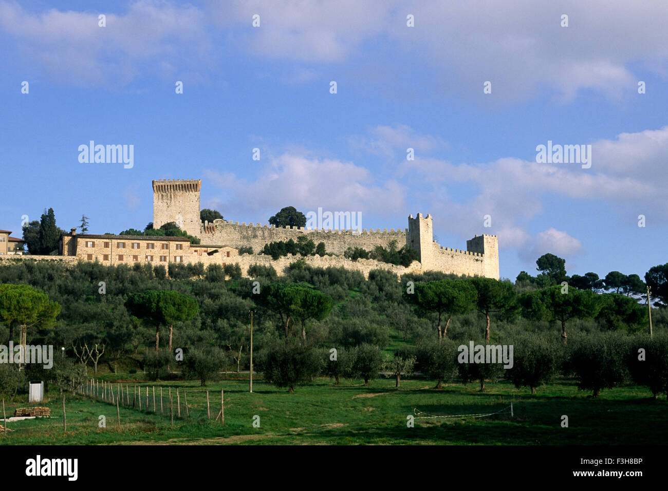 Italy, Umbria, Trasimeno, Castiglione del Lago, castle Stock Photo