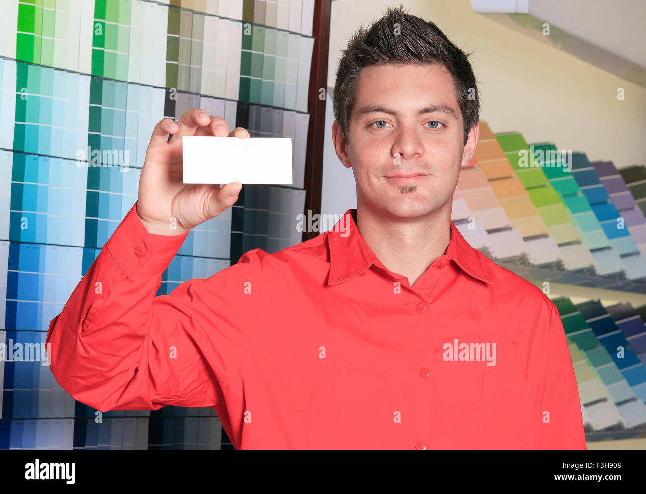 Hardware store employee Stock Photo Alamy
