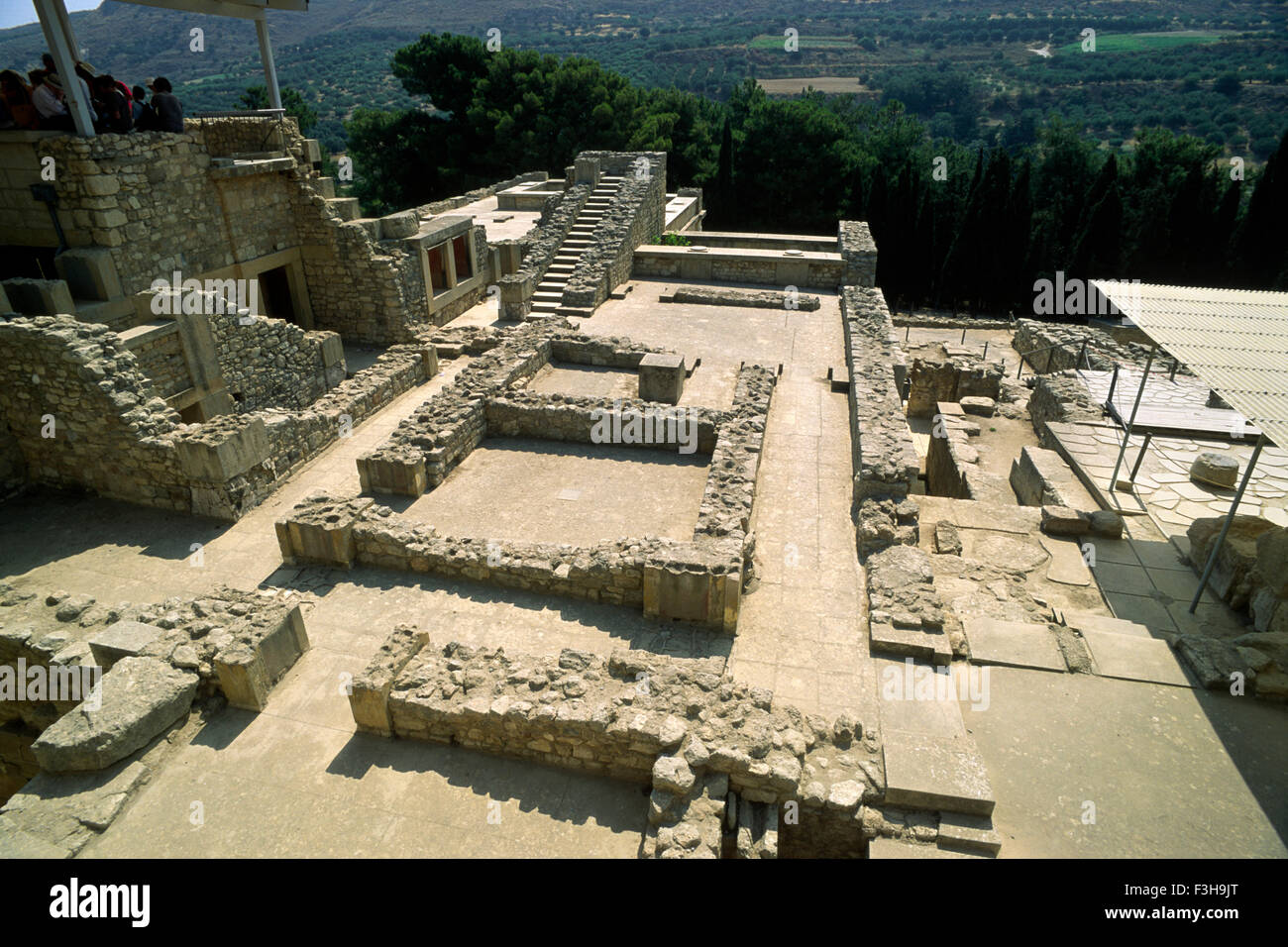Greece, Crete, Knossos, Minoan Palace Stock Photo