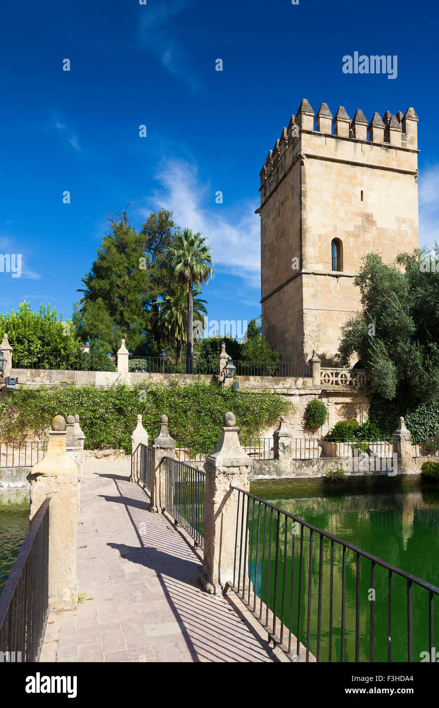Gardens and fountains of the Alcazar de los Reyes Católicos, Cordoba ...