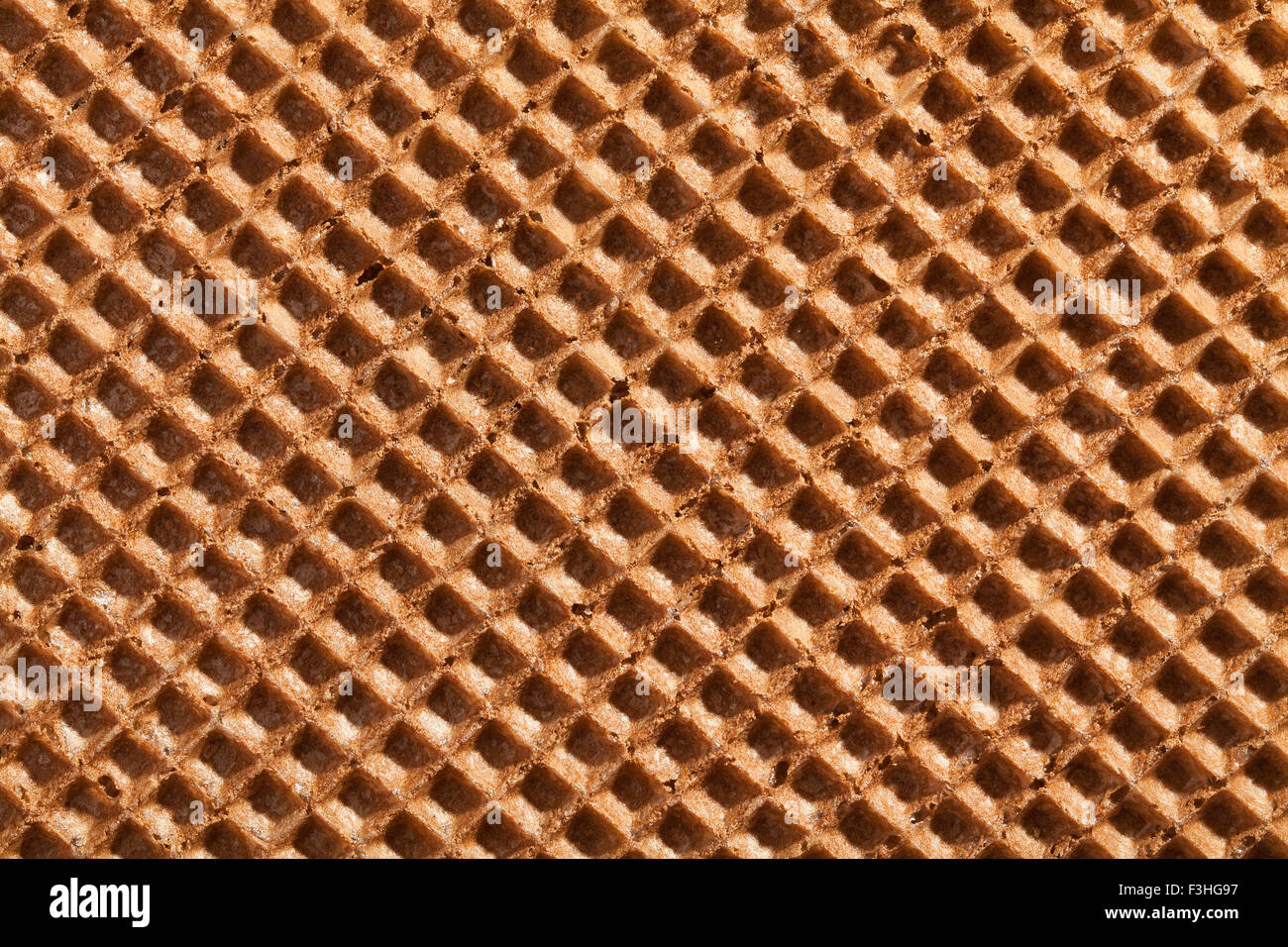 brown waffle texture pattern Stock Photo