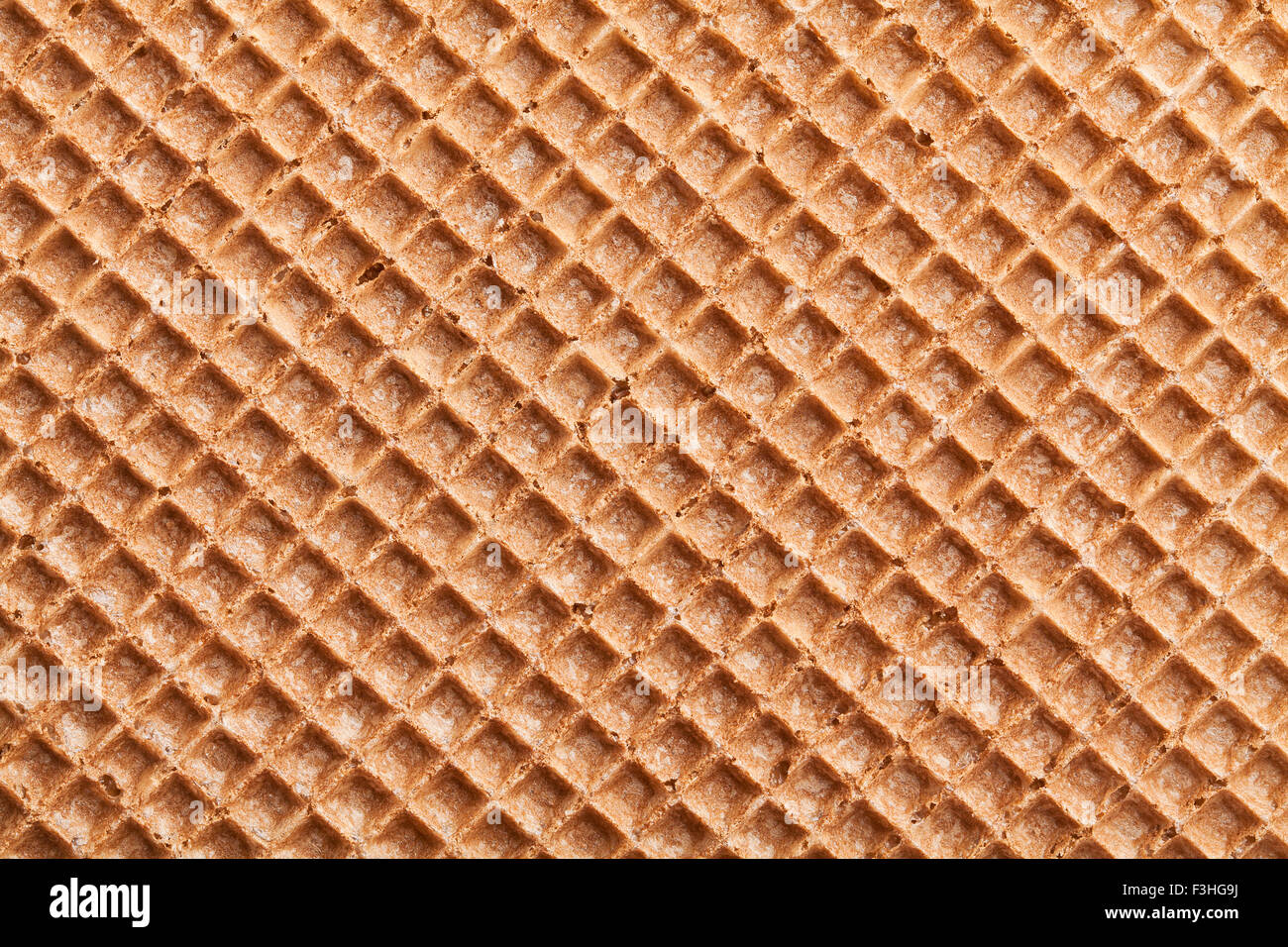 brown waffle texture pattern Stock Photo