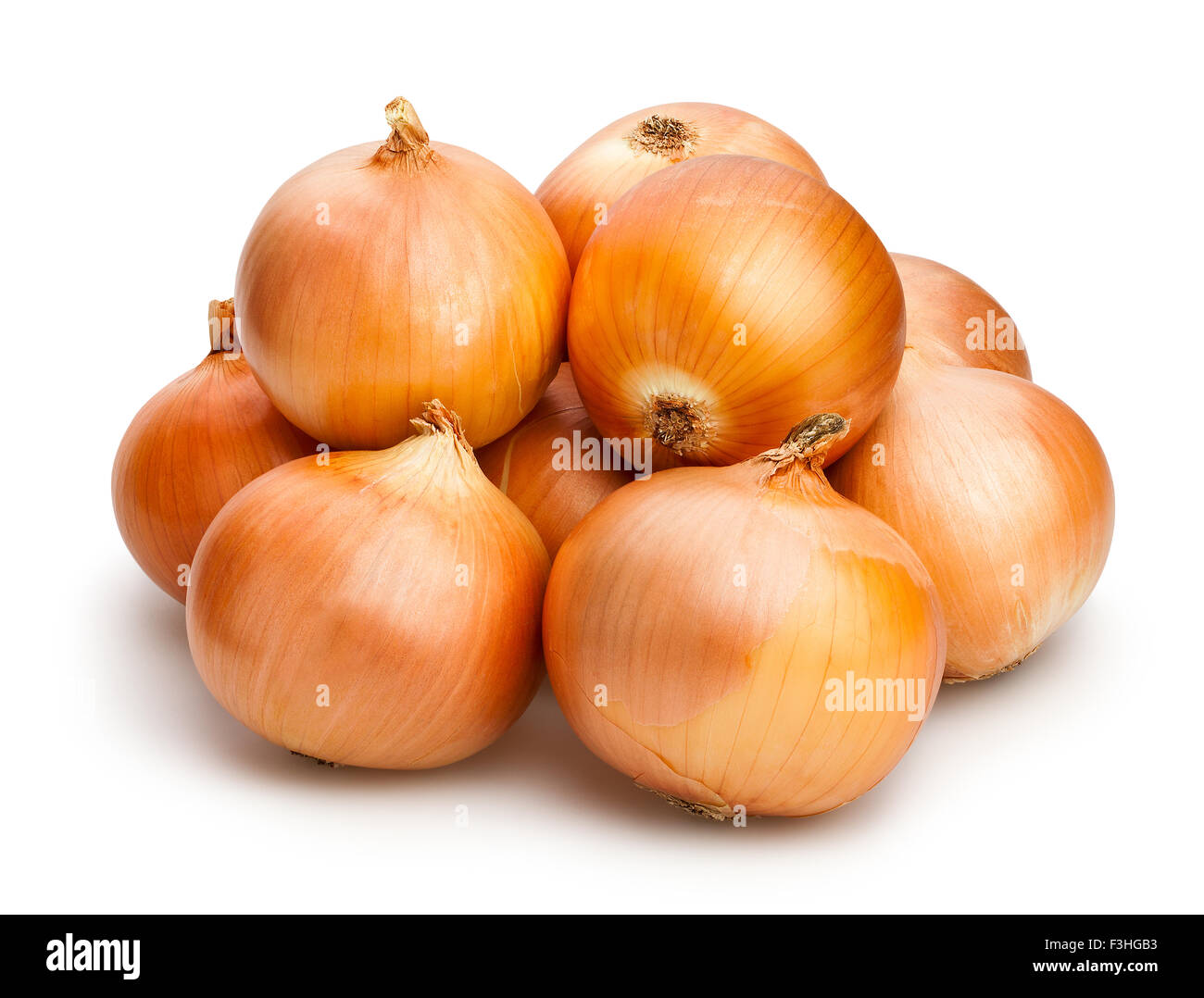 onions isolated Stock Photo