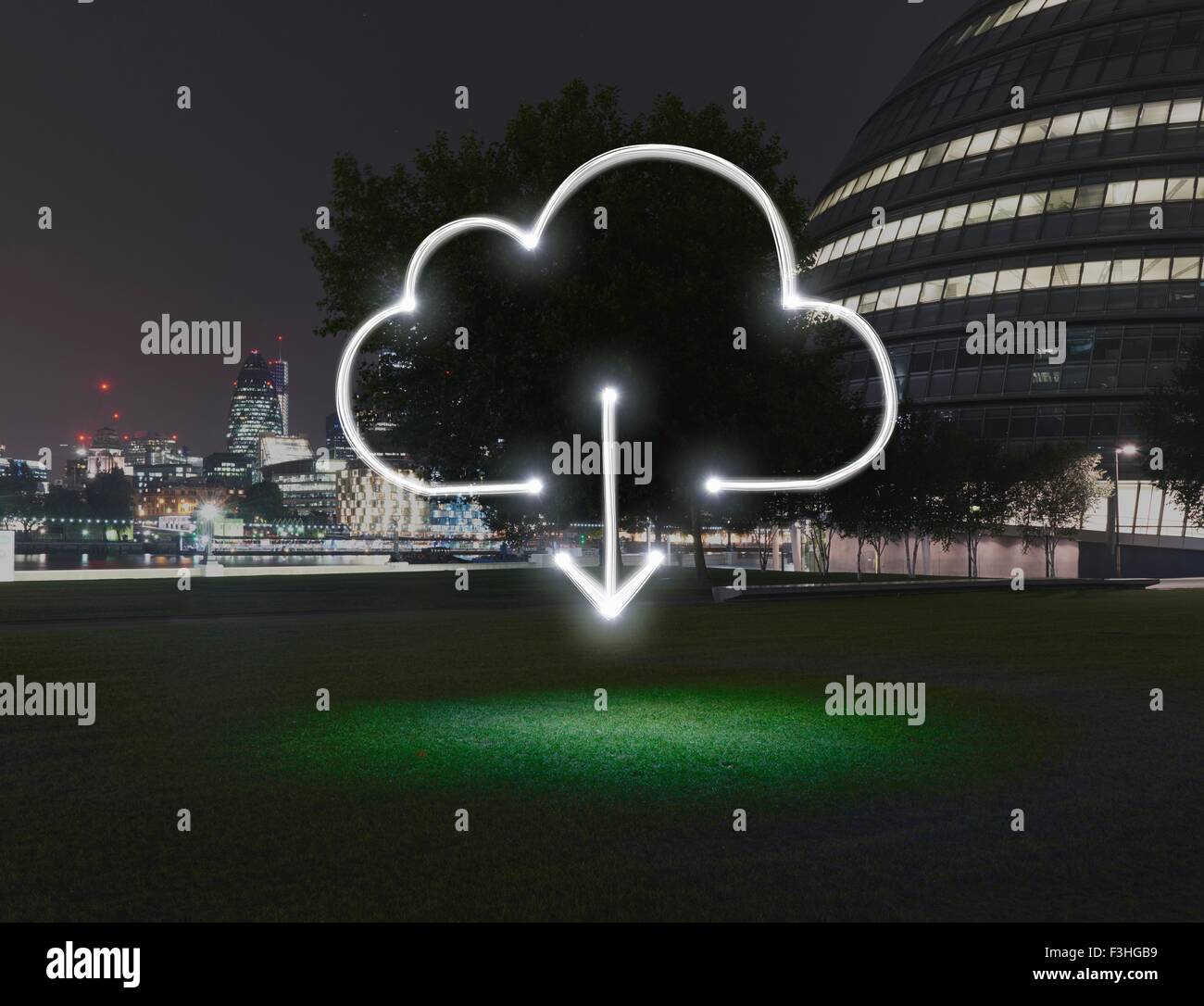 Downloading arrow hi-res stock photography and images - Alamy