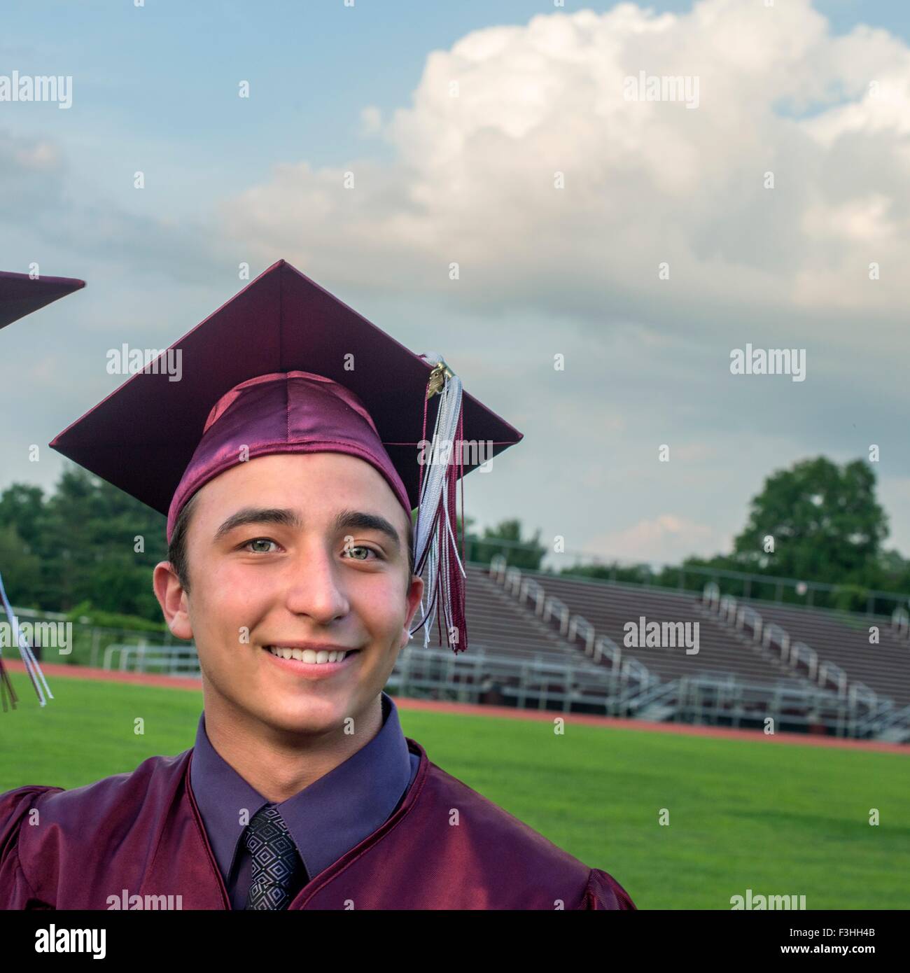 Portrait of student at graduation Stock Photo