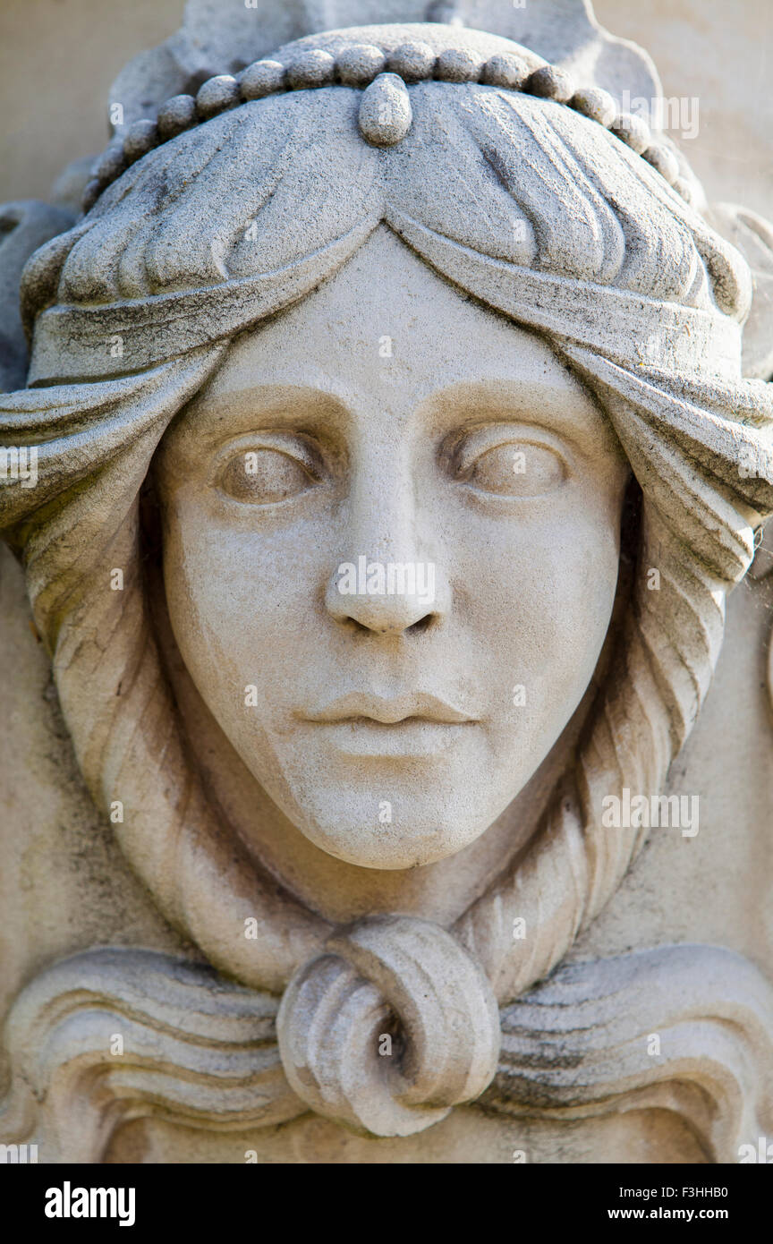 A detail of the beautiful Sculpture in the Italian Water Garden in