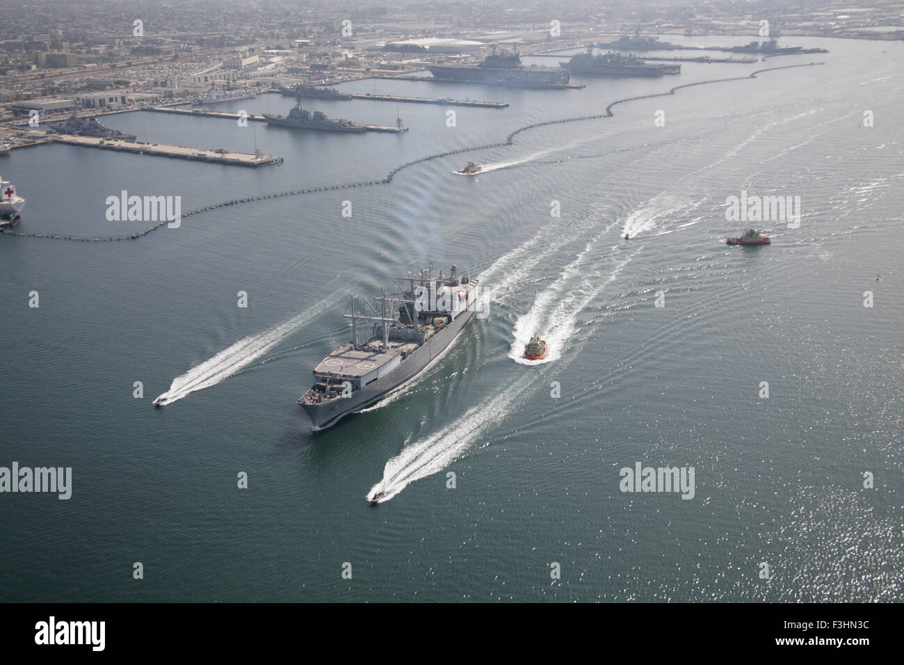 US Navy vessel sailing from San Diego Stock Photo Alamy