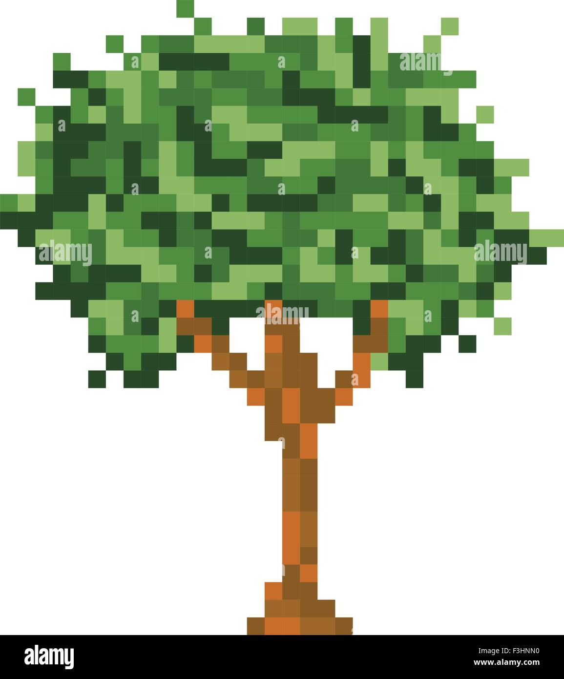 Pixel art tree hi-res stock photography and images - Alamy