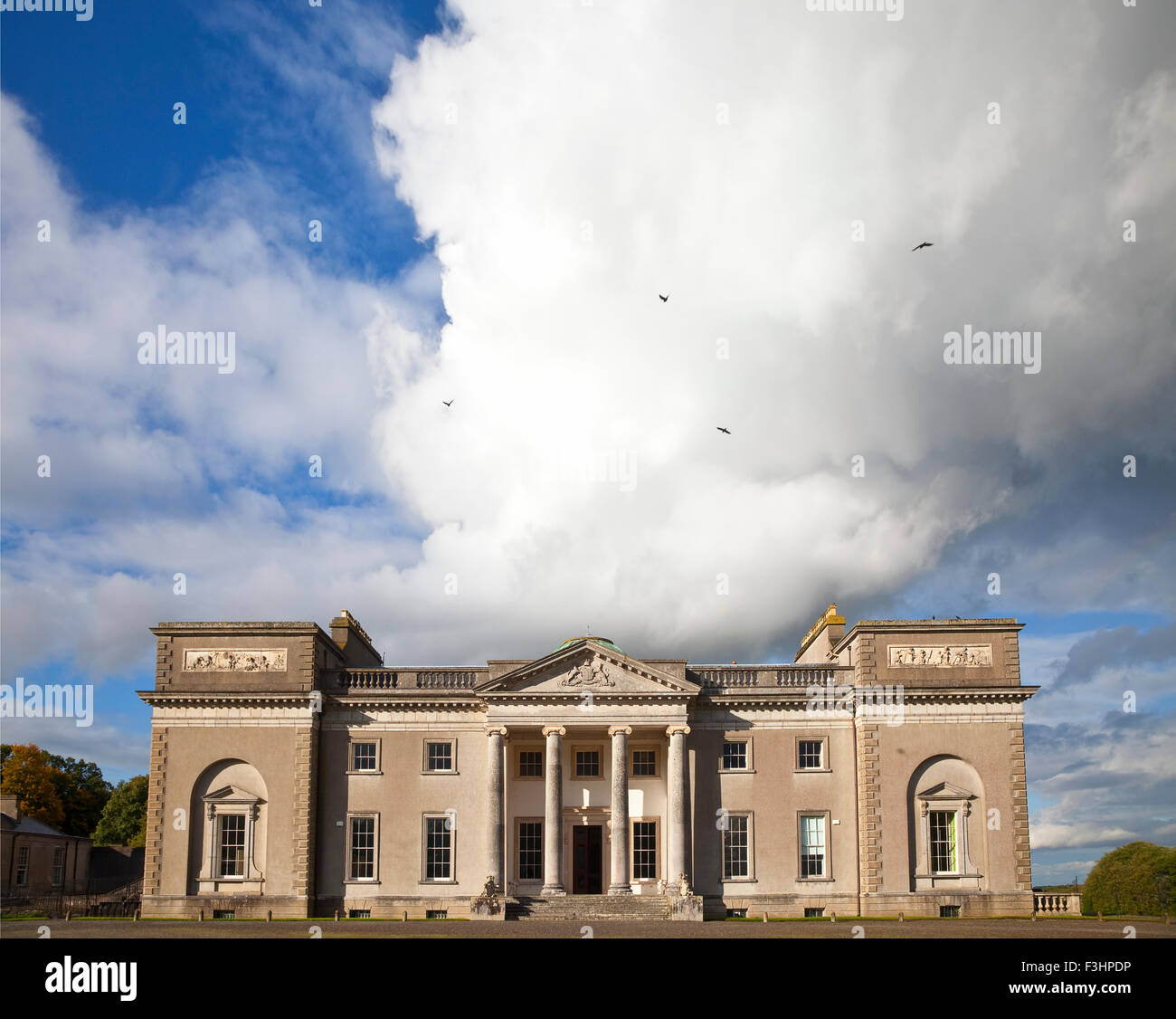 The front of  Neo-classical Emo Court, designed James Gandon in 1790, County Laois, Ireland Stock Photo