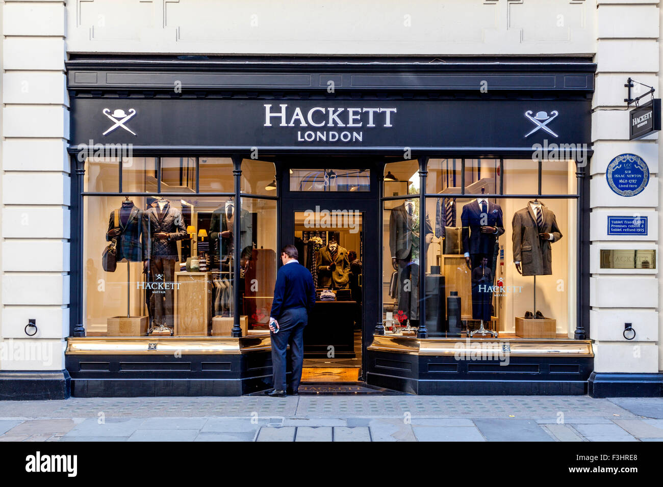 Hackett Menswear Shop, Jermyn Street, Mayfair, London Stock Photo - Alamy